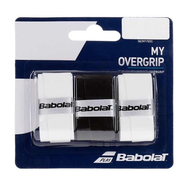 BABOLAT TACKY FEEL OVERGRIP BLANCO/NEGRO 1X3