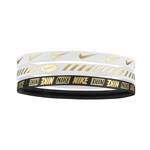 NIKE TENNIS MESH HEADBAND NEGRO/BLANCO