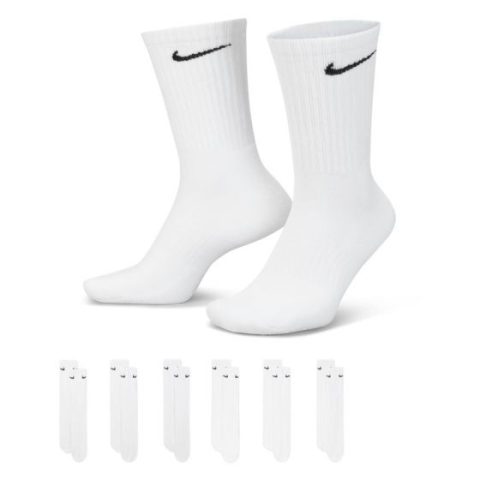 NIKE EVERYDAY CUSHIONED CREW SOCKS BLANCO