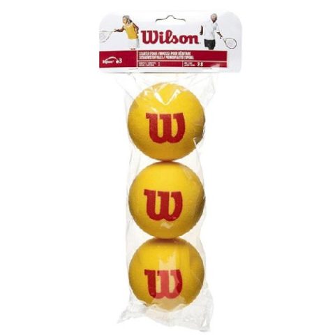 WILSON STARTER FOAM JUNIOR BALLS AMARILLO/ROJO