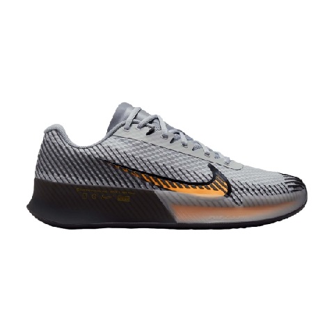 NIKE ZOOM VAPOR 11 MENS SHOE GREY - ORANGE
