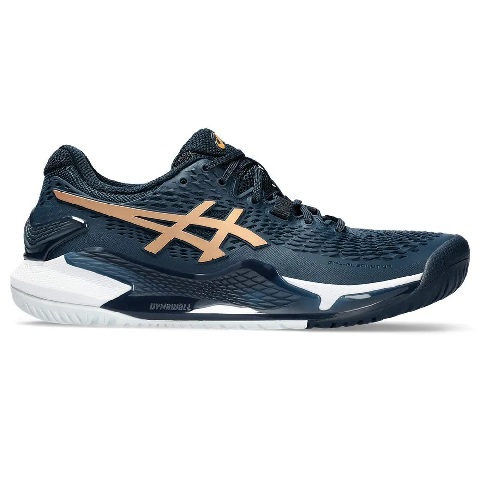 ASICS WOMENS GEL RESOLUTION 9 SHOE AZUL