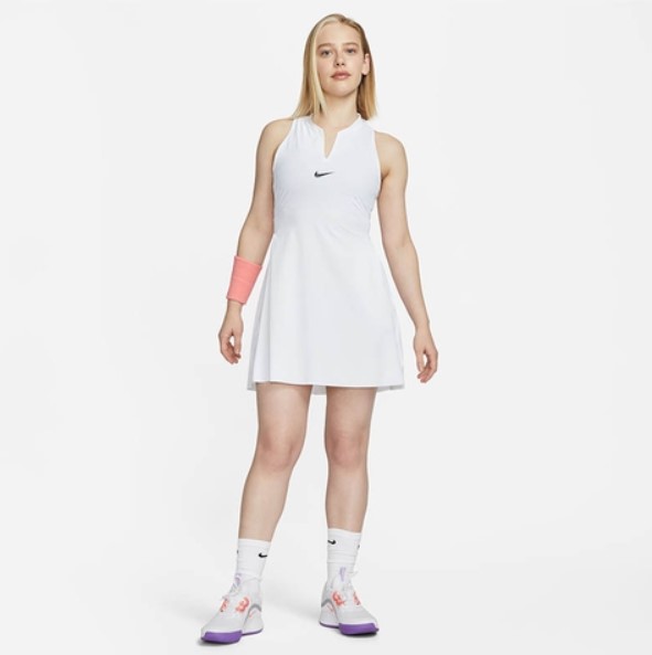 NIKE COURT DRI-FIT WOMENS DRESS BLANCO