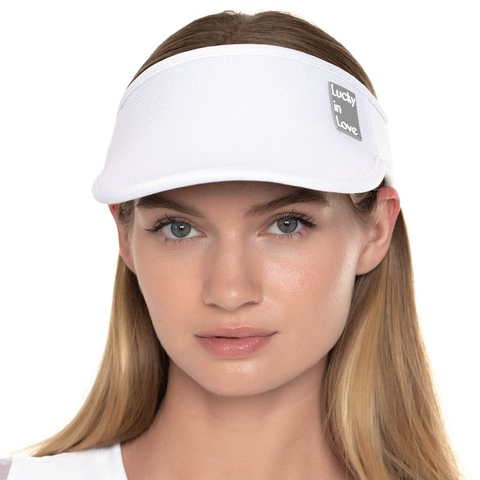 LUCKY IN LOVE WOMENS VISOR BLANCO