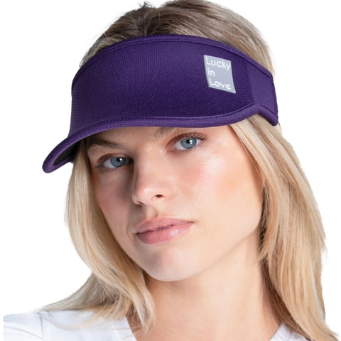 LUCKY IN LOVE WOMENS VISOR MORADO