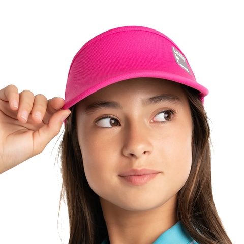 LUCKY IN LOVE WOMENS VISOR FUCSIA