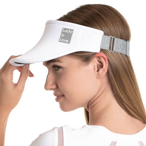 LUCKY IN LOVE WOMENS VISOR BLANCO