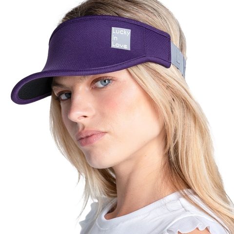 LUCKY IN LOVE WOMENS VISOR MORADO