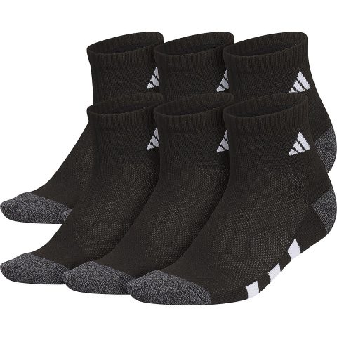 ADIDAS 6 PACK QUARTER JUNIOR SOCKS