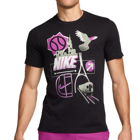 NIKE COURT US OPEN MENS TEE NEGRO
