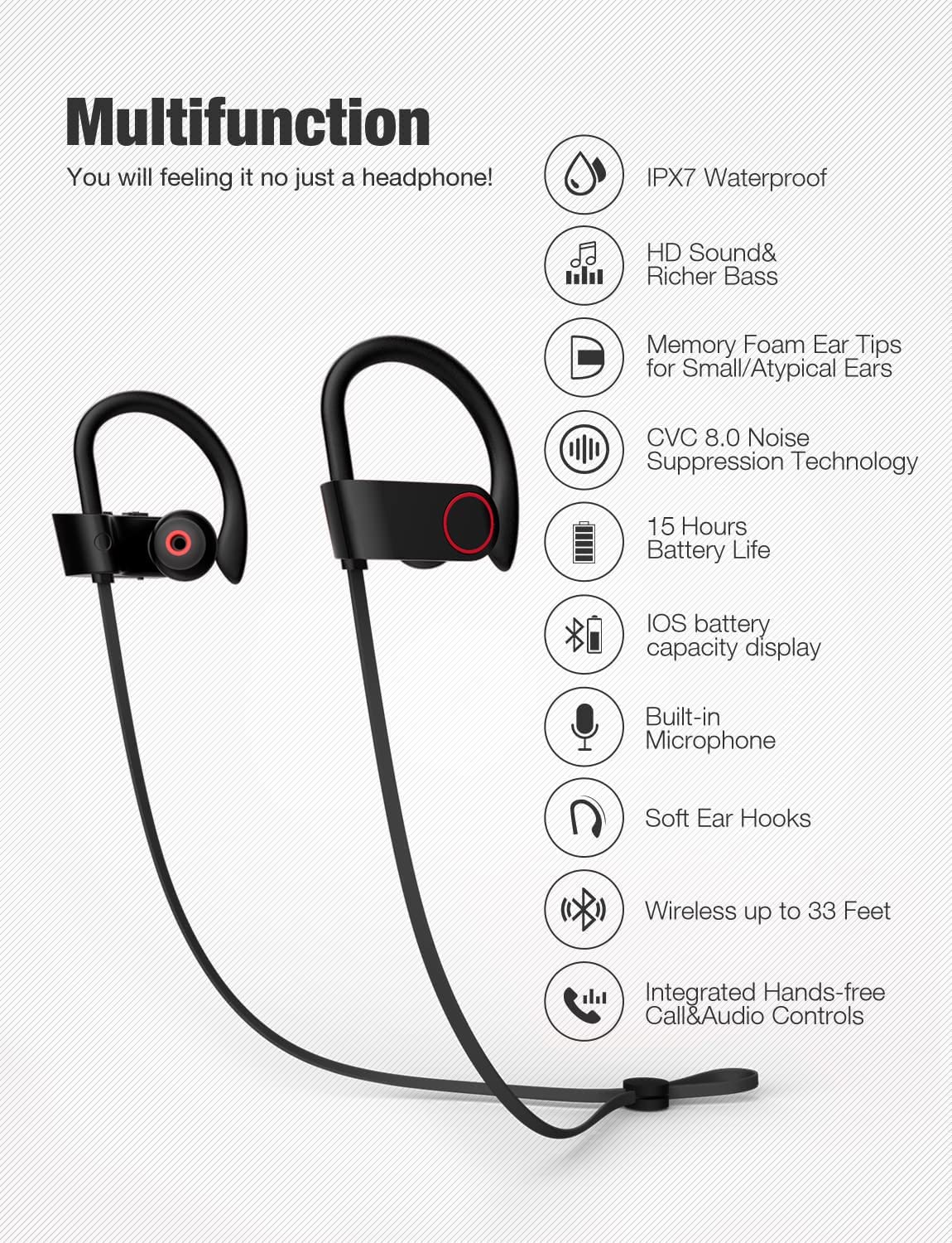 OTIUM BLUETOOTH WIRELESS HEADPHONES