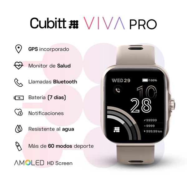 CUBITT RELOJ VIVA PRO BEIGE